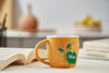 Radiant Leaf Porcelain Mug - Mustard 350ml